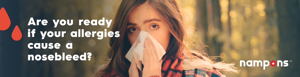 Allergies cause nosebleeds